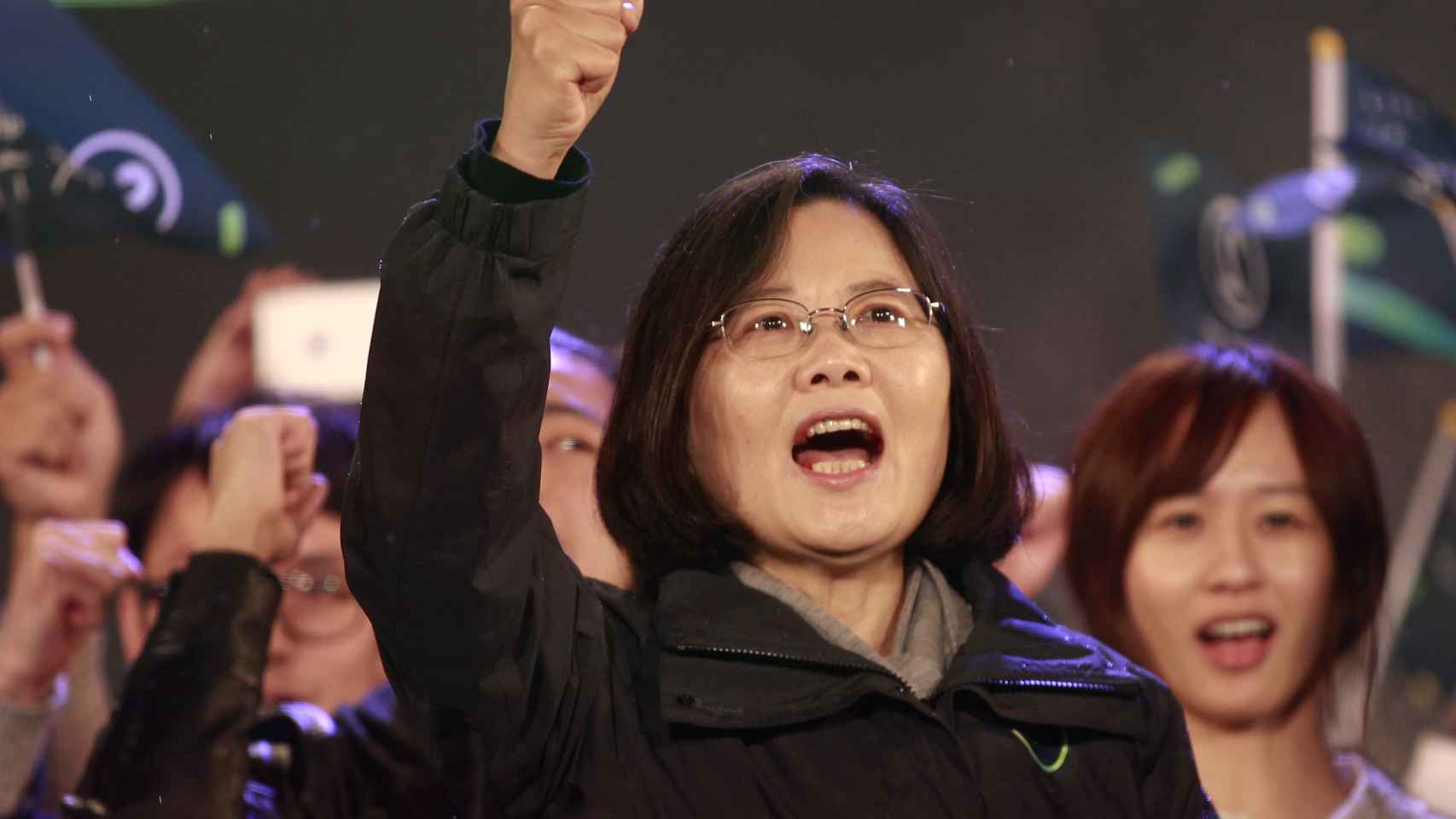 Tsai Ing-wen, la favorita a convertirse en presidenta de Taiwán.