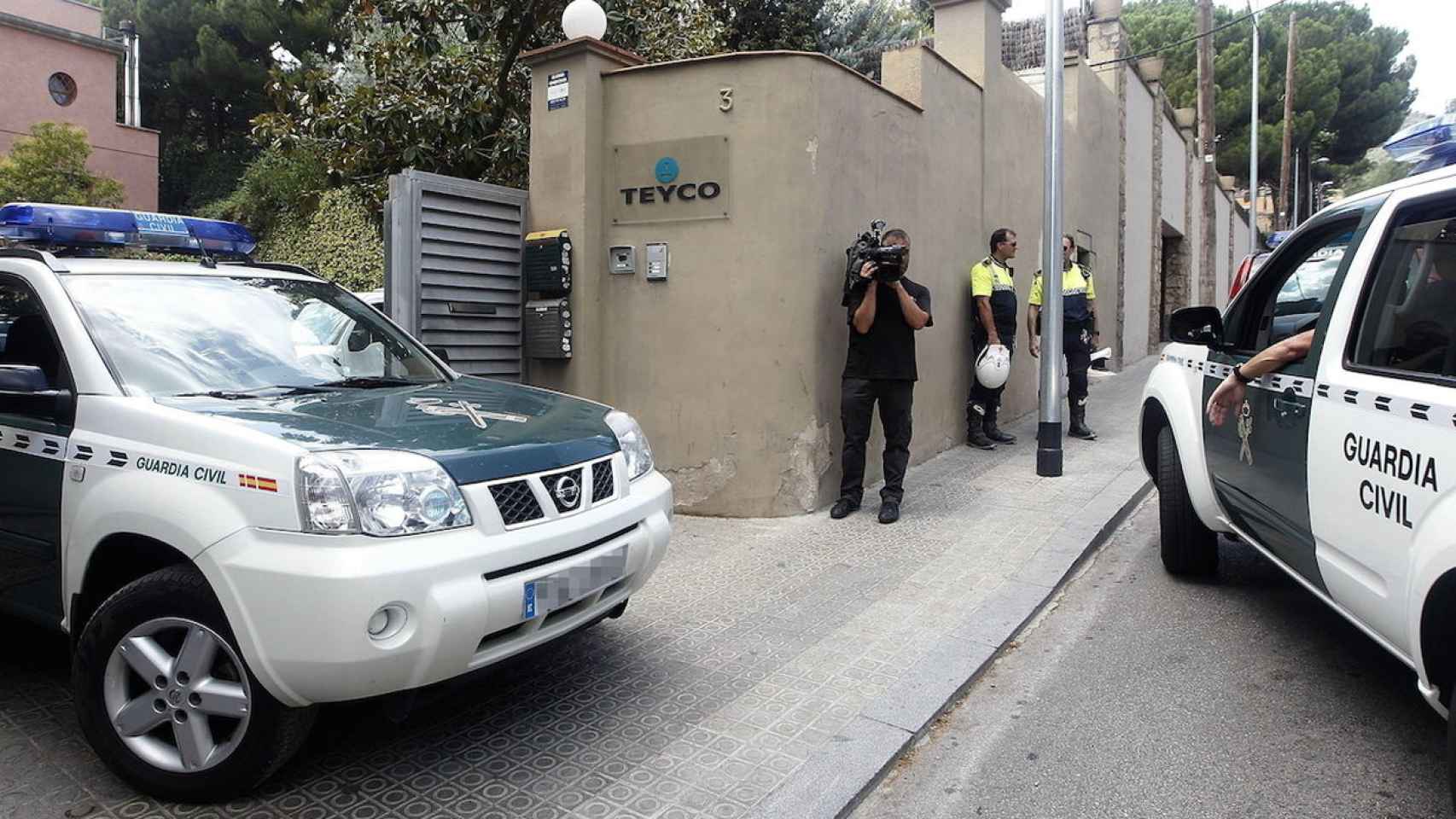 La Guardia Civil registró las oficinas de Teyco en julio de 2015.