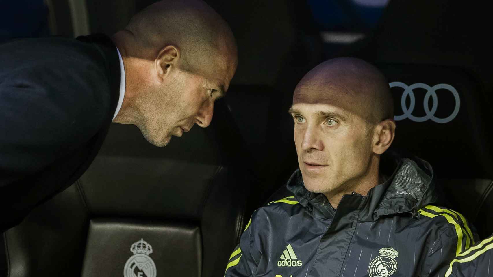 Zidane, junto a Bettoni