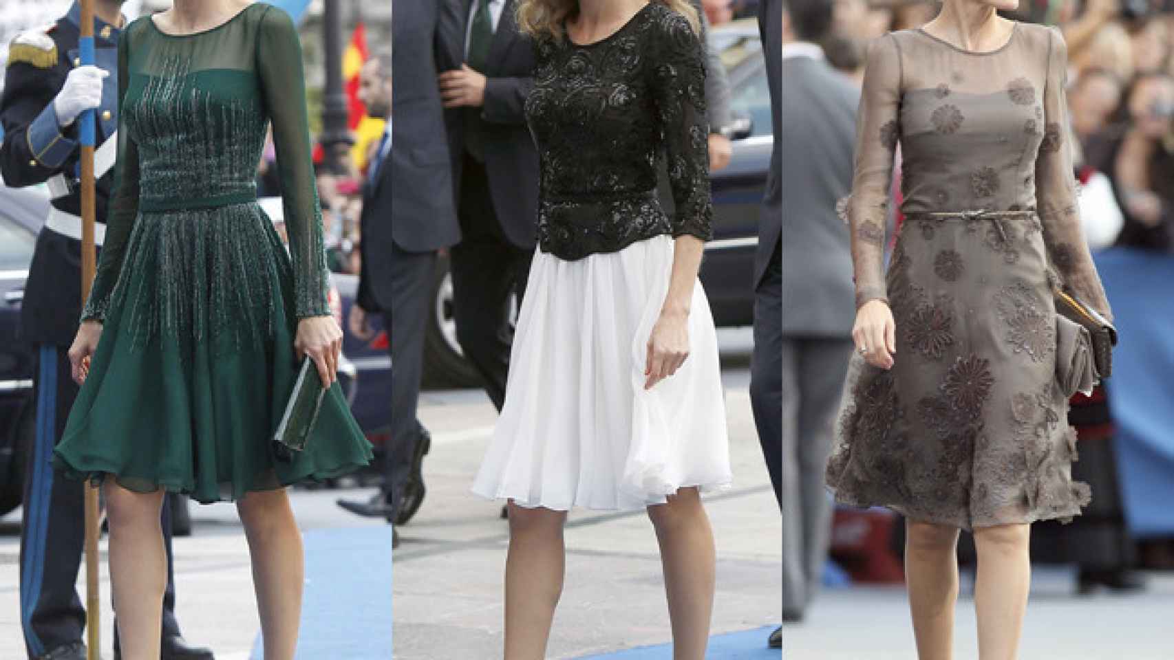 Letizia ha ido vestida de Felipe Varela en todos los Príncipe de Asturias
