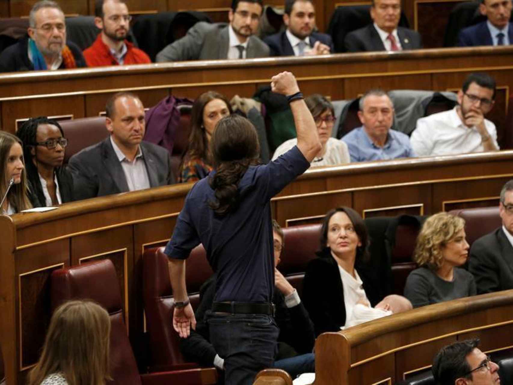 Pablo Iglesias, promete acatar la Constitución/J. J. Guillén/EFE