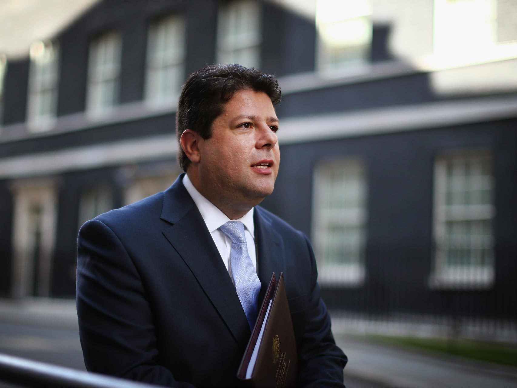 El ministro principal de Gibraltar, Picardo, en un encuentro con Cameron.