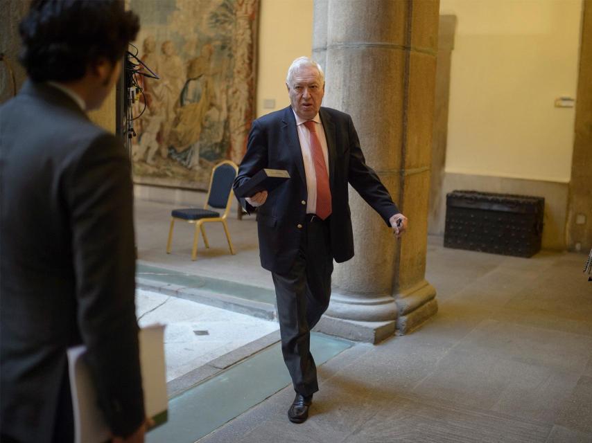 Margallo, en el palacio de Santa Cruz.