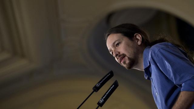 El líder de Podemos, Pablo Iglesias