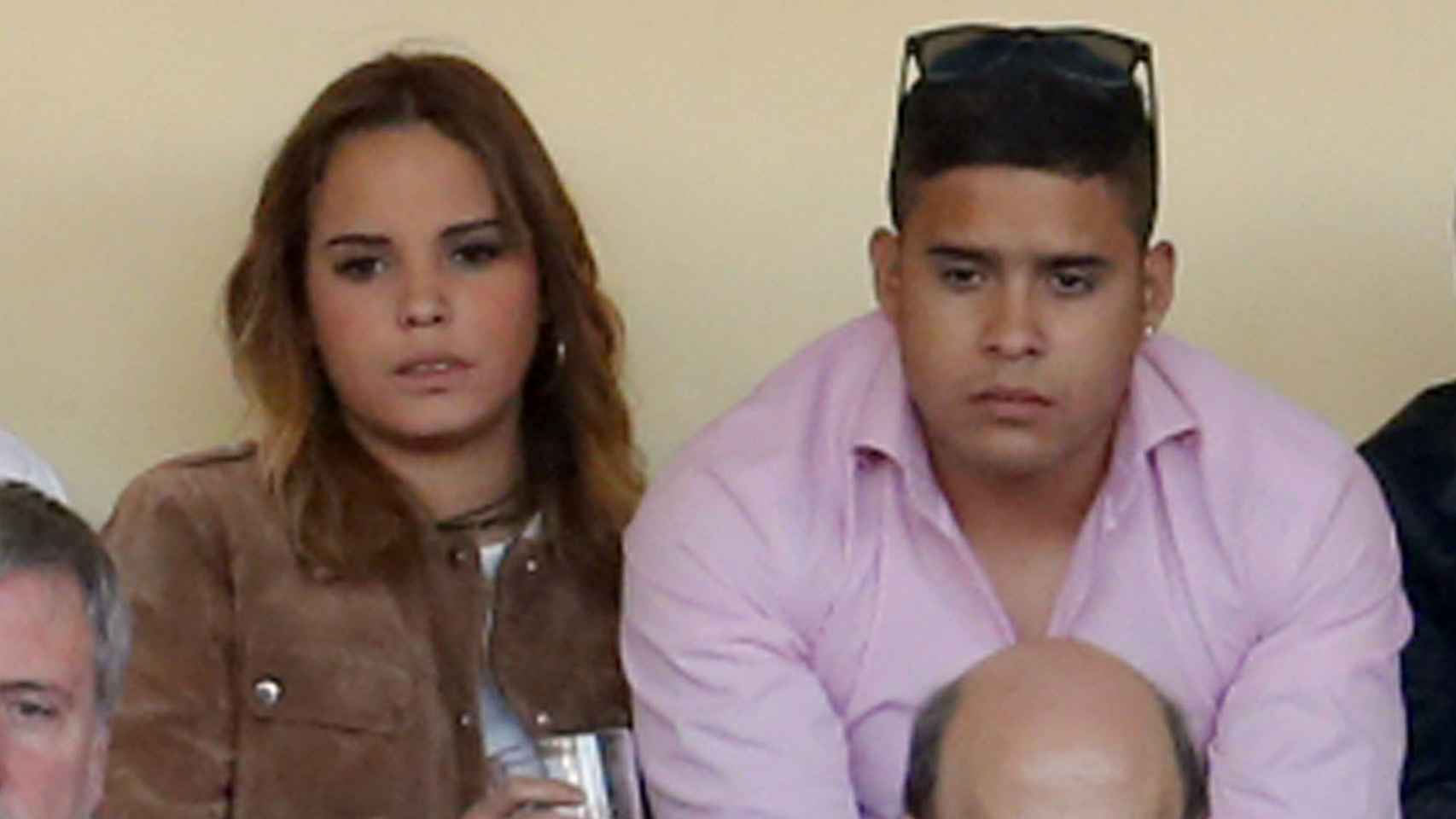 Gloria Camila y José Fernando durante un festejo taurino en San Isidro