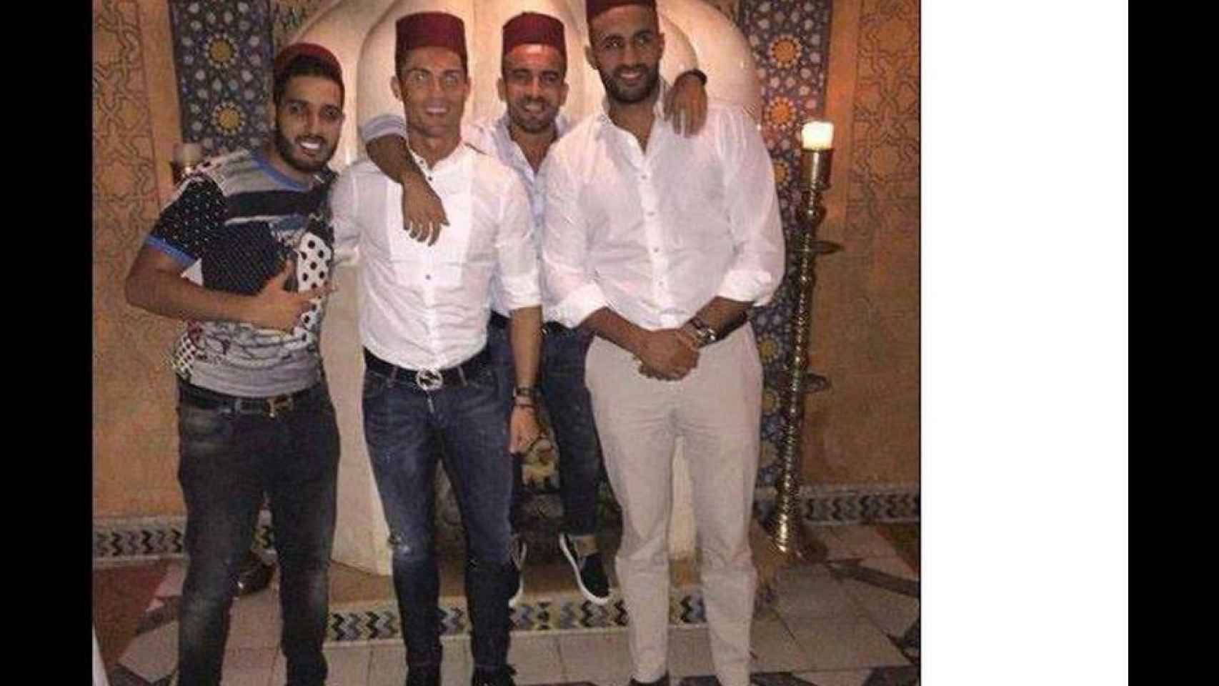 Cristiano y unos amigos en una discoteca de Marrakech