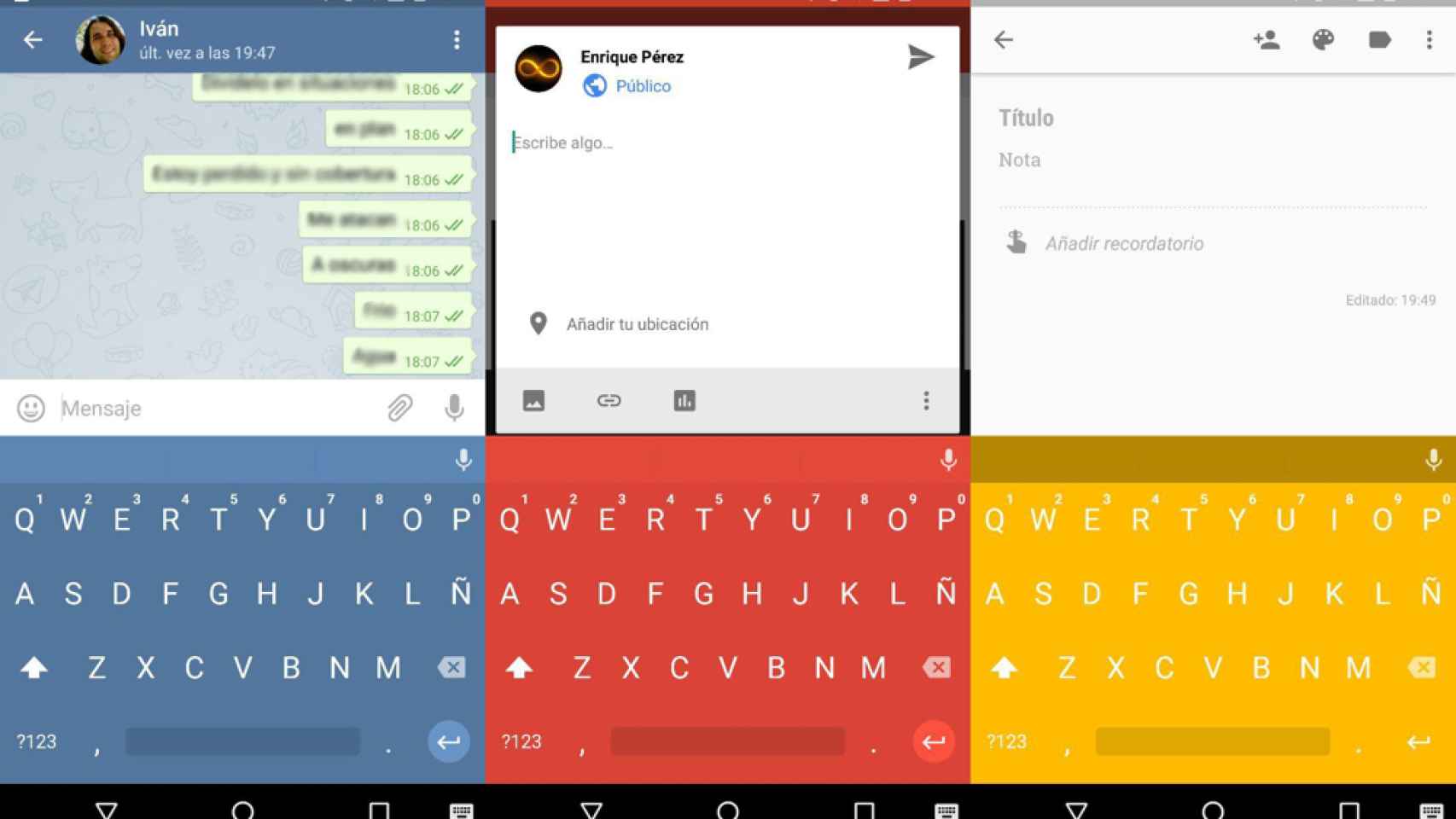 Chrooma Keyboard, el teclado que cambia de color según la app que utilices