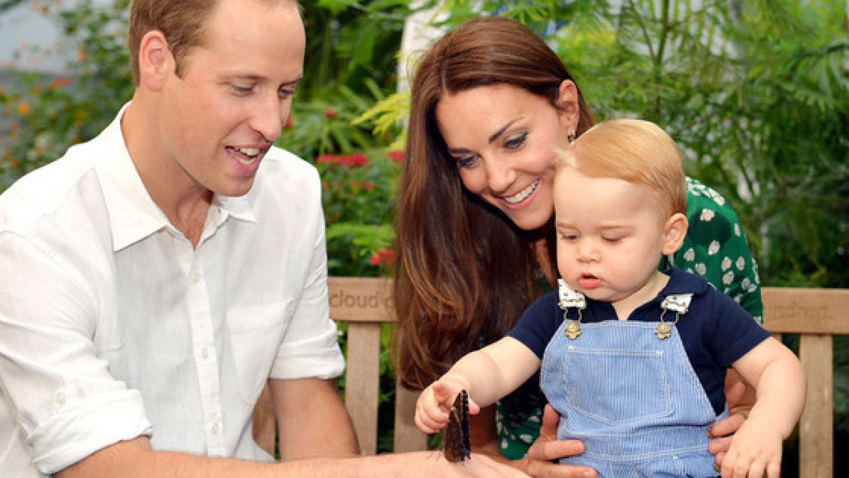 Guillermo de Cambridge, Kate Middleton en el cumpleaños del príncipe George