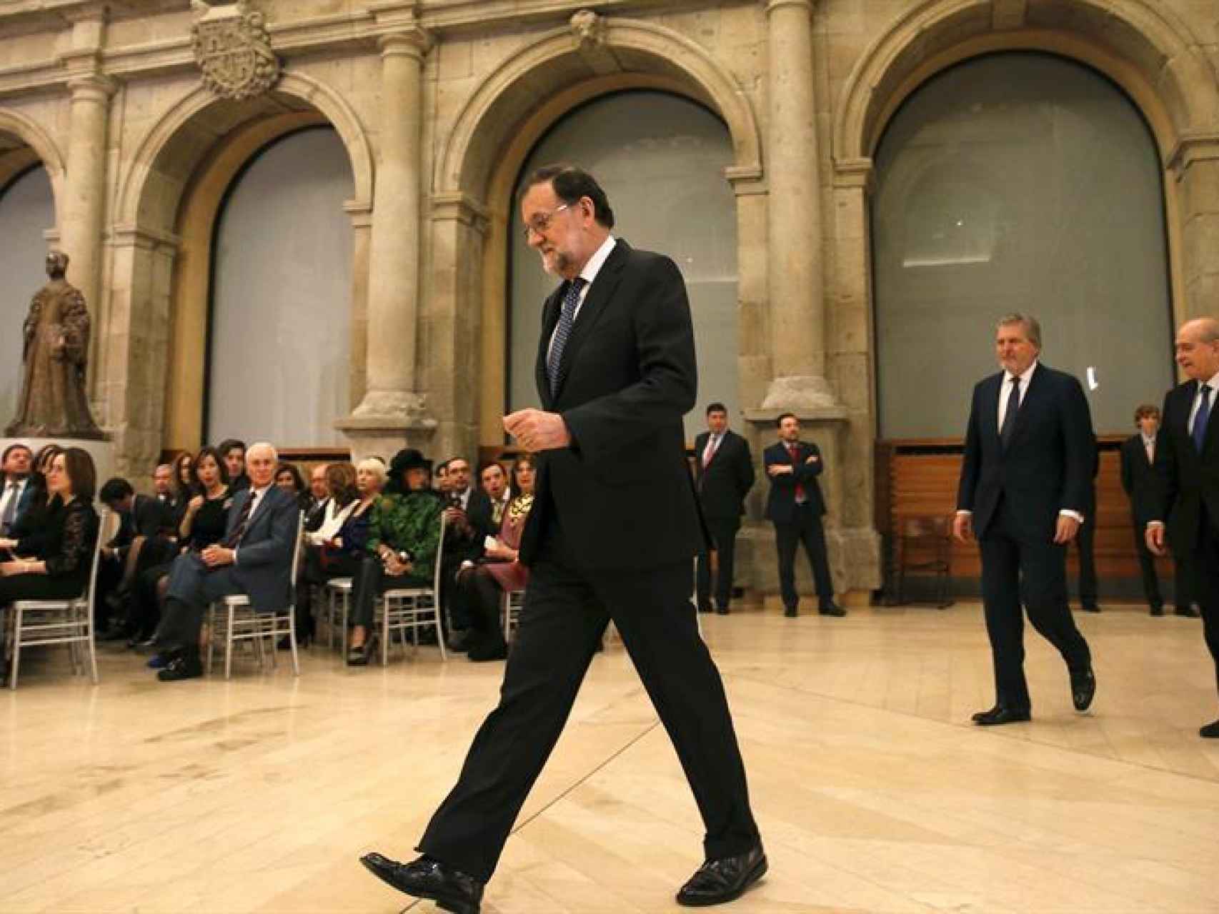 Mariano Rajoy  durante la ceremonia de imposición de las condecoraciones de la Orden Civil de Alfonso X El Sabio/Ballesteros/EFE