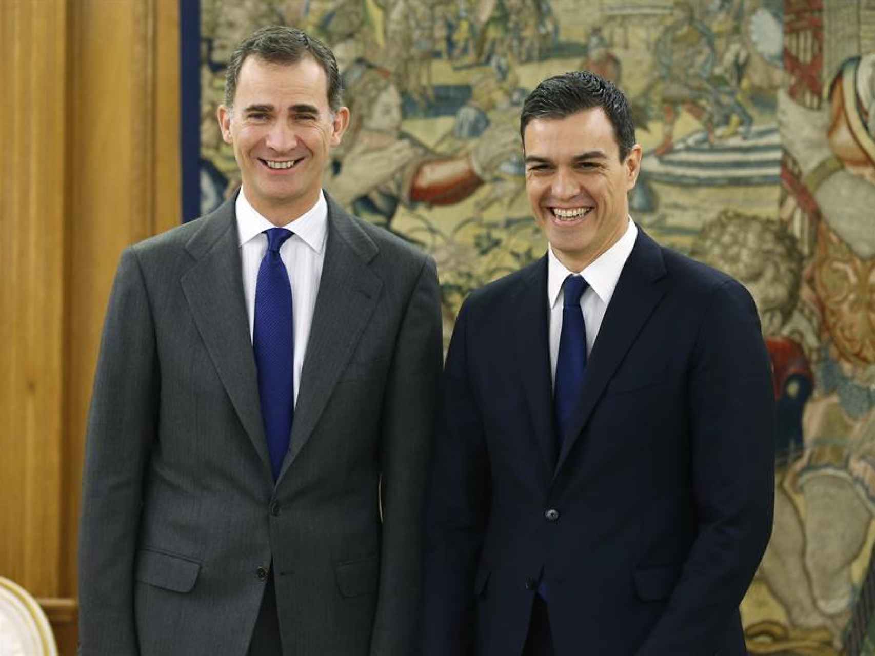 El rey Felipe VI recibe al secretario general del PSOE, Pedro Sánchez/Ángel Díaz/EFE