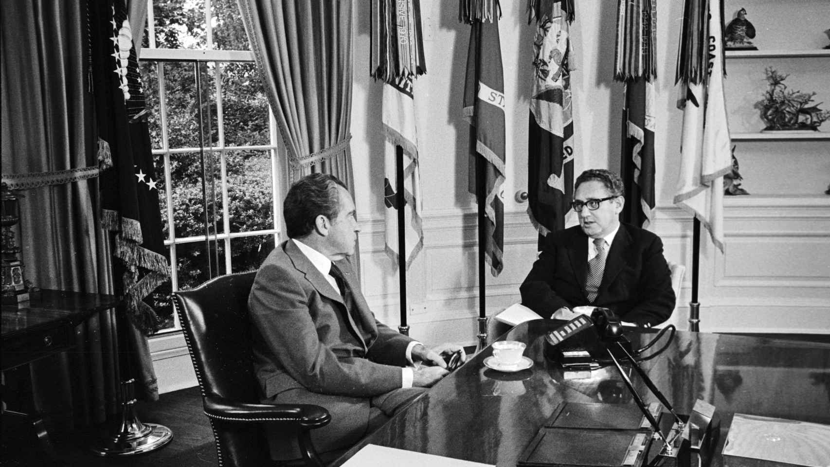 Nixon y Kissinger, en la Casa Blanca en octubre de 1973
