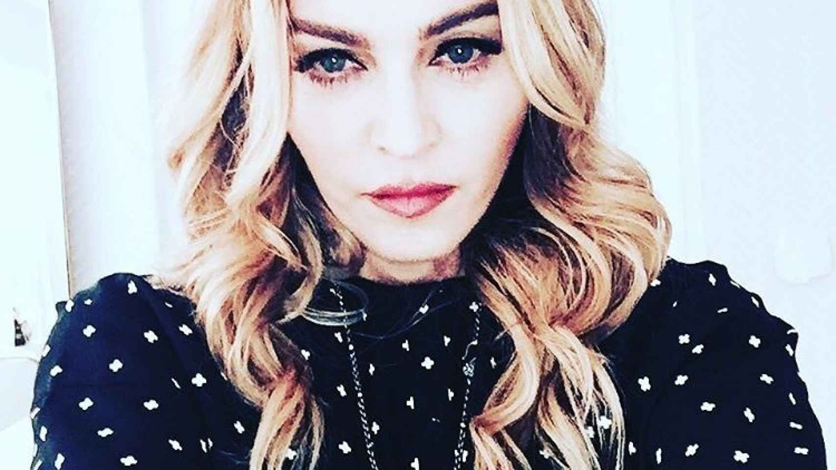 Madonna en el selfie de la discordia en el que se muestra triste y abatida