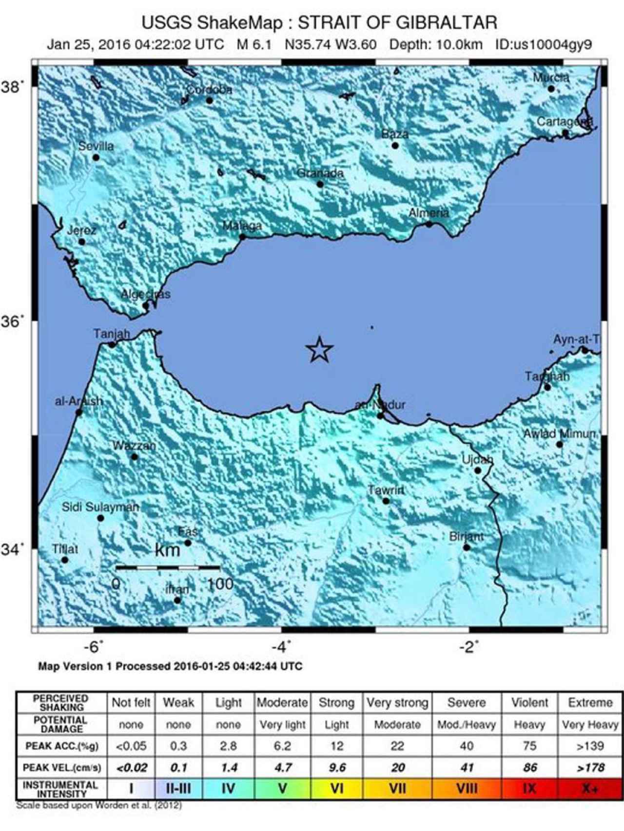 El epicentro del seísmo se ha situado en el Mar de Alborán