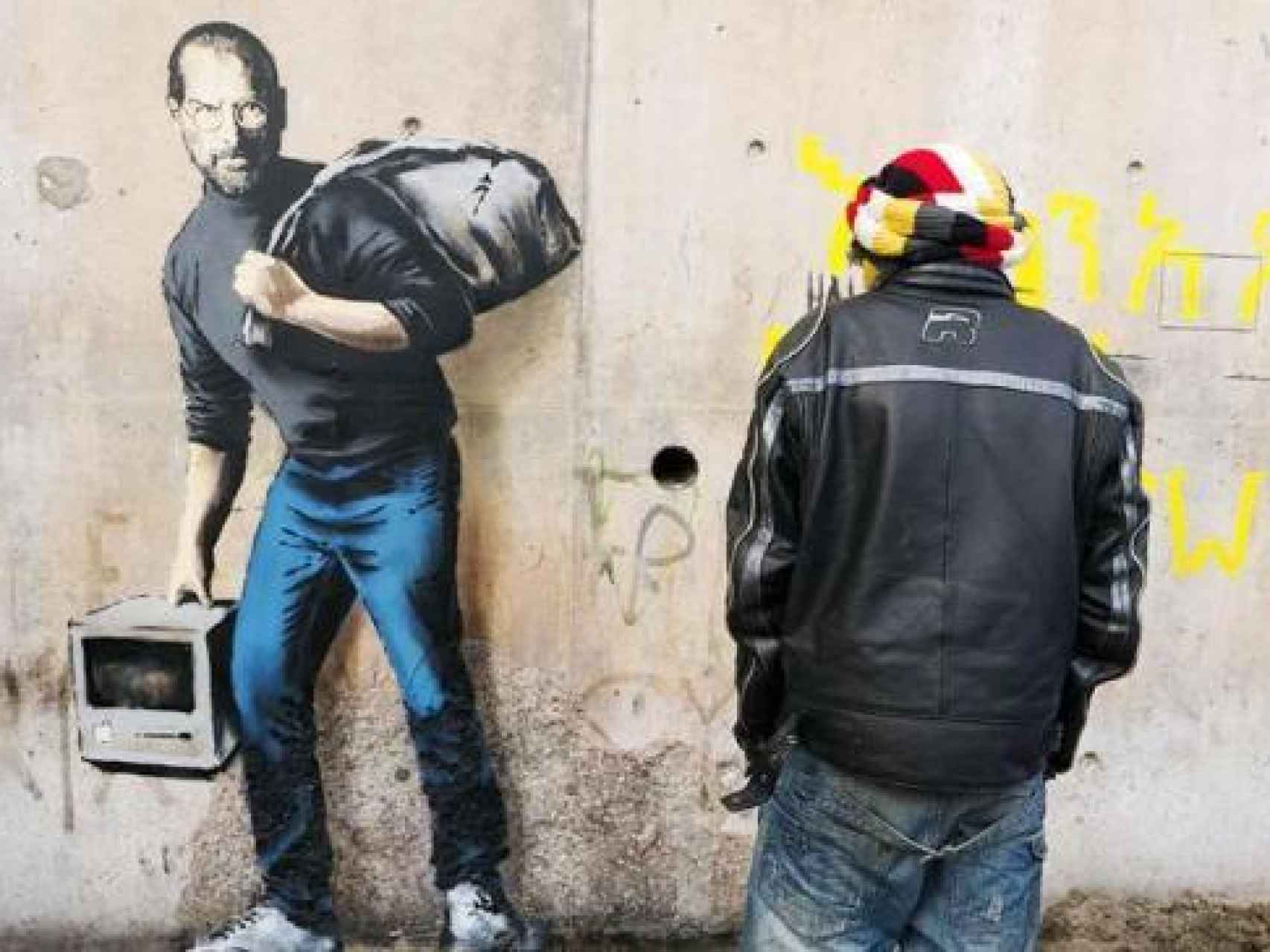 Graffiti de Steve Jobs firmado por Bansky