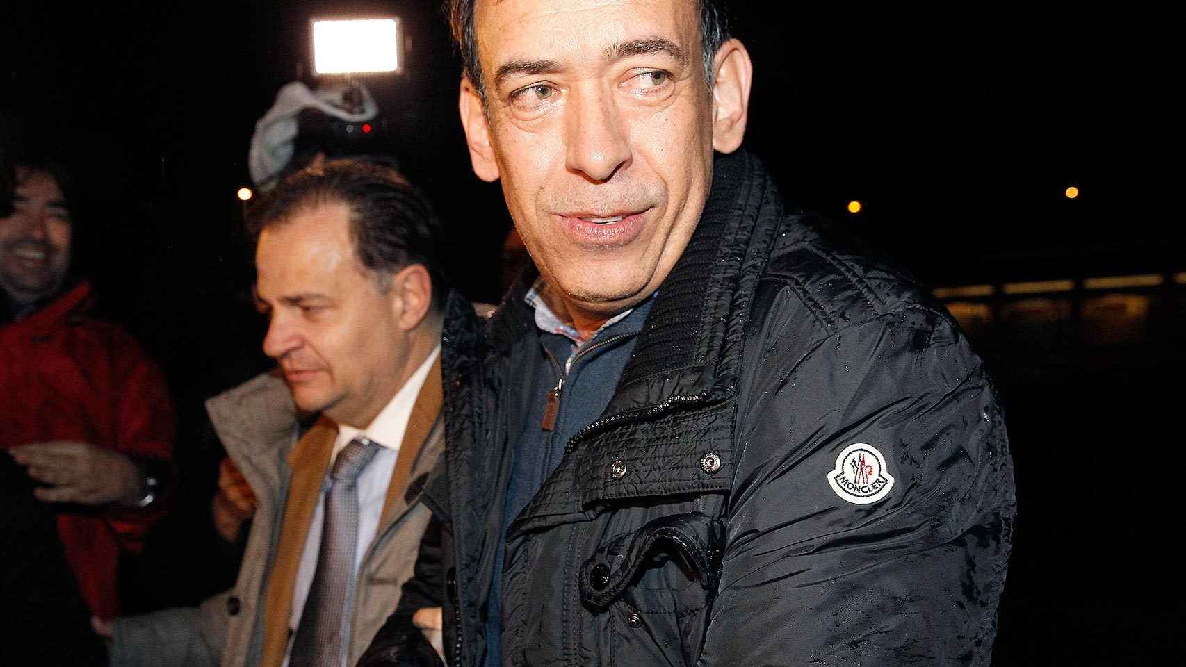 El expresidente del PRI Humberto Moreira a su salida de la cárcel de Soto del Real
