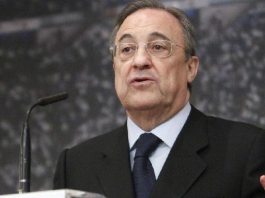 Florentino Pérez, en rueda de prensa.