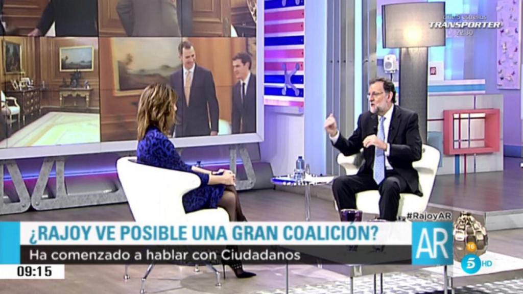 Ana Rosa, a Rajoy: Pensaba que no iba a venir al saltar la Operación Taula