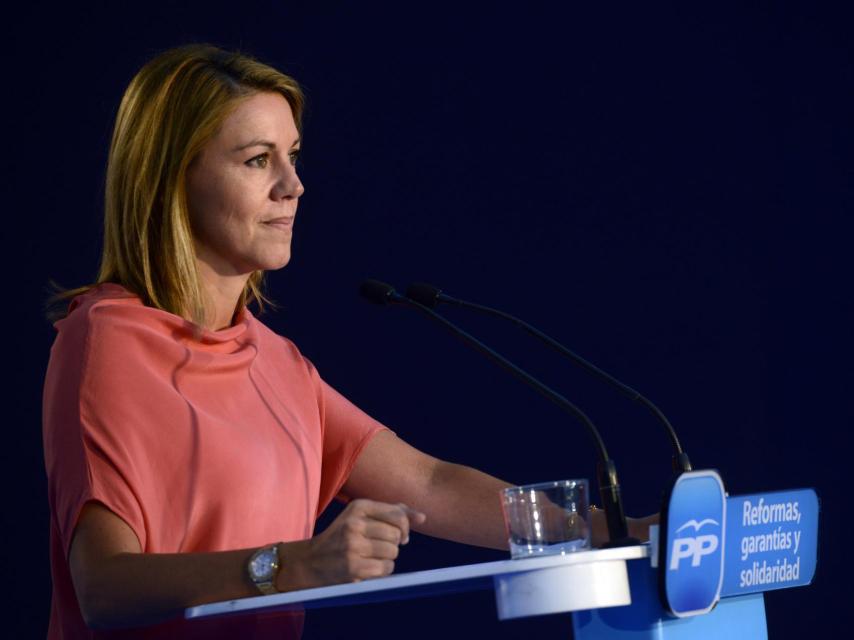 La secretaria general del PP, María Dolores de Cospedal.