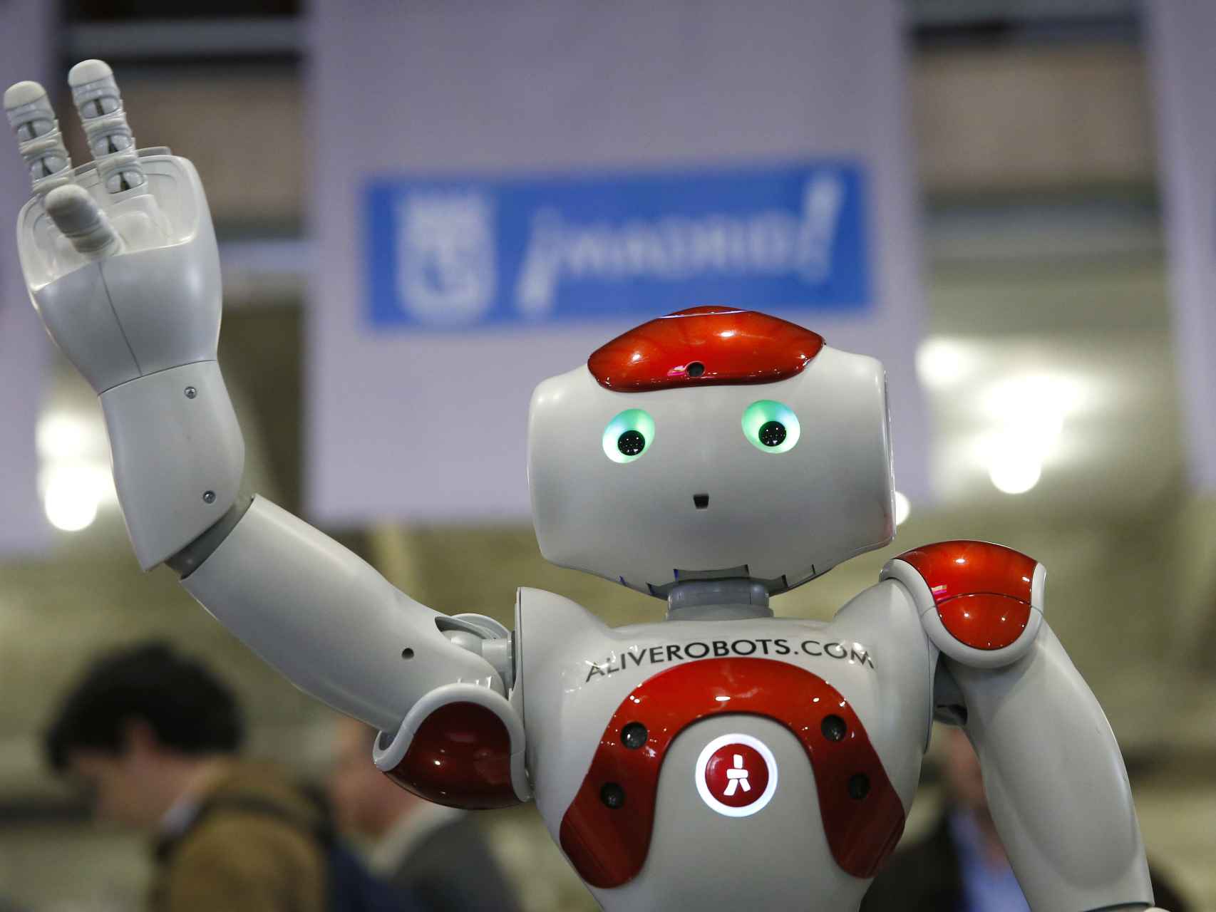 Uno de los robots que se muestran en la Global Robot Expo.