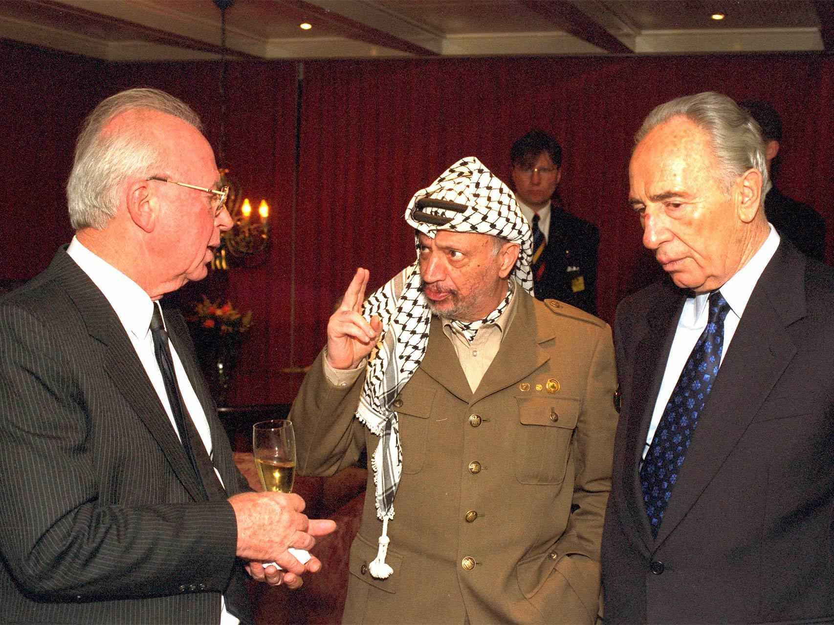 En Oslo negociaron Rabin, Arafat y Peres.