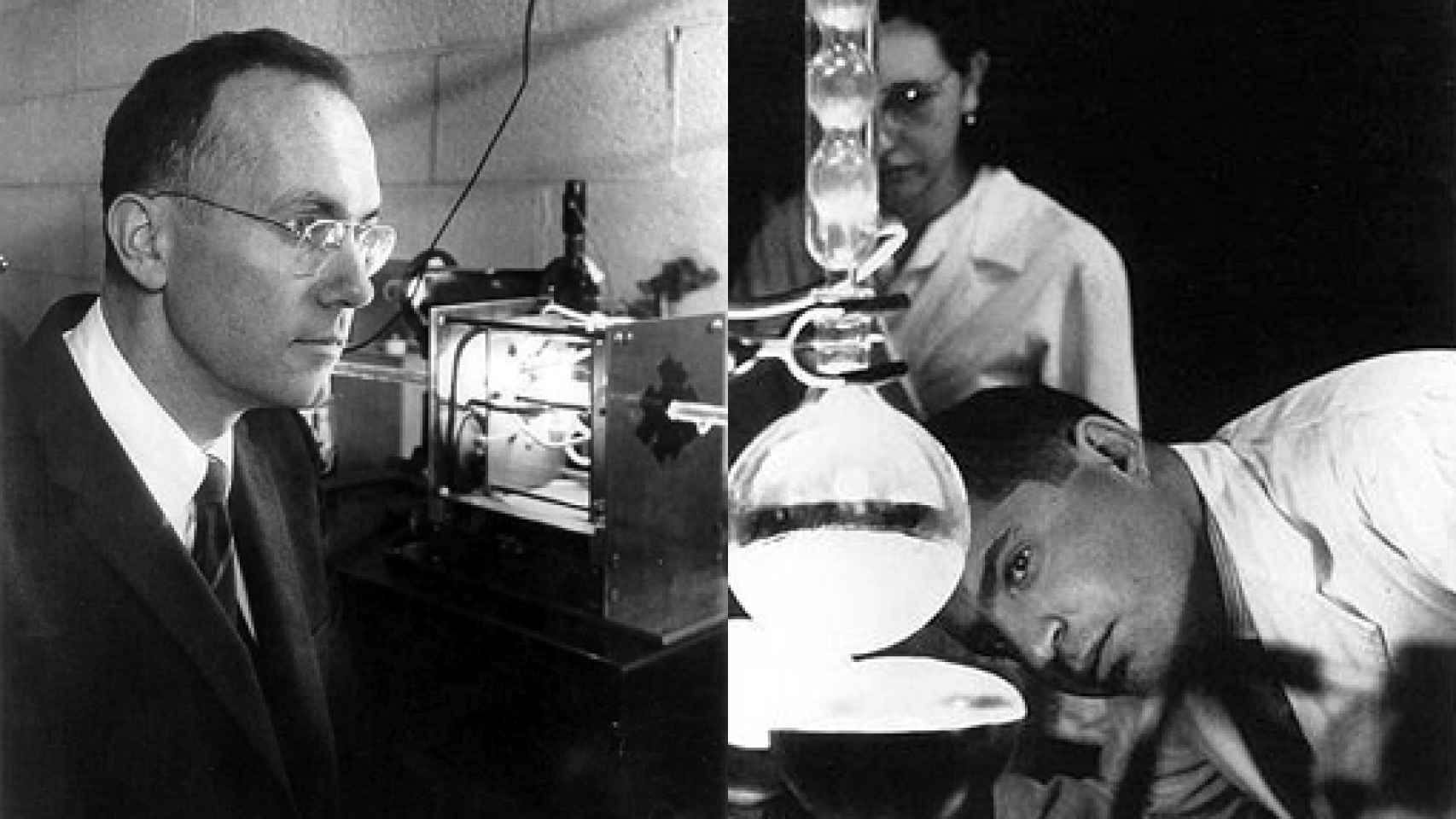 Charles H. Townes y Carl Djerassi, inventores del láser y de la píldora anticonceptiva, respectivamente.