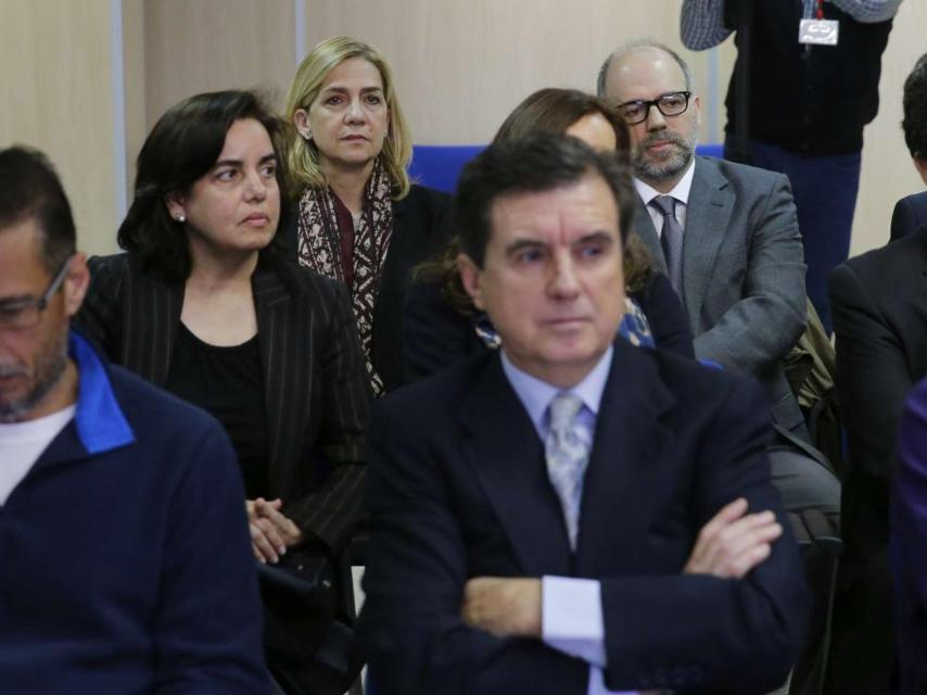 La infanta Cristina durante el juicio en el tribunal de Mallorca.