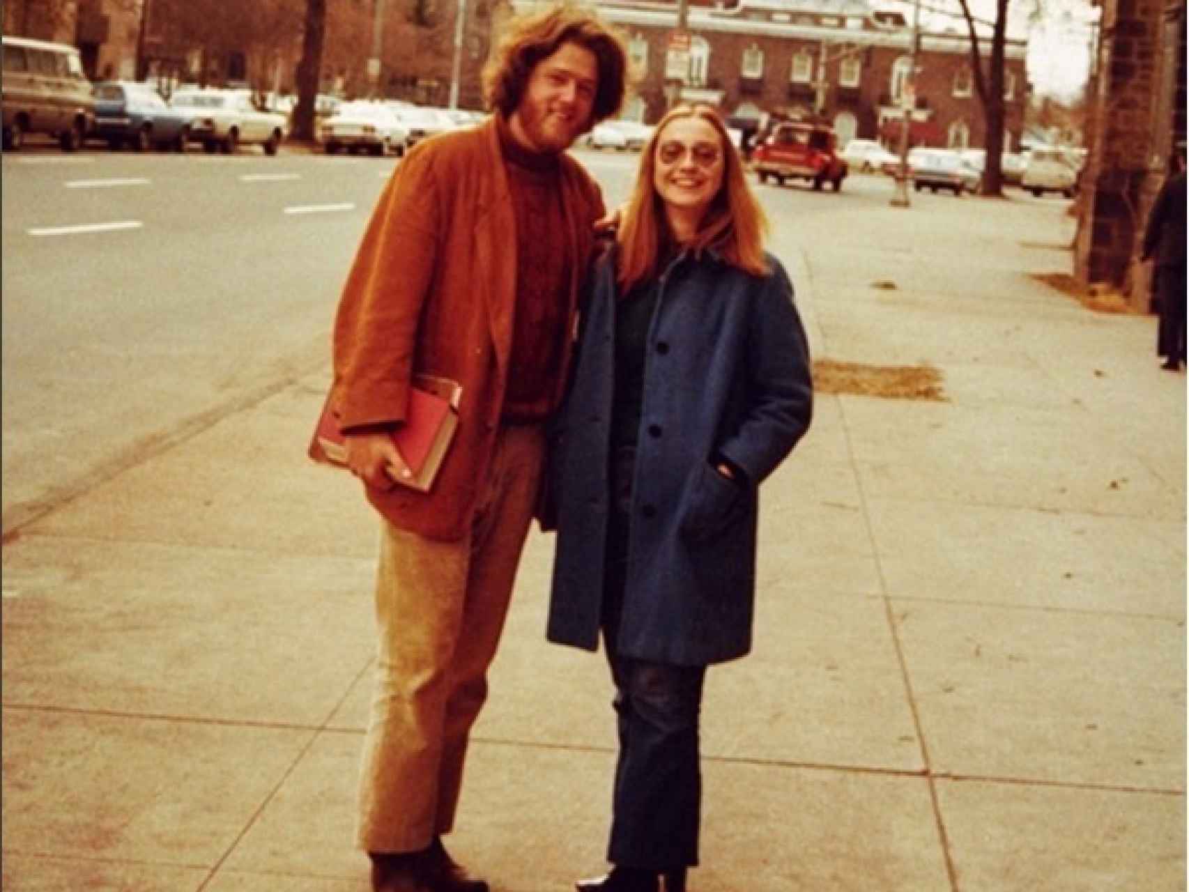 Hillary y Bill en su época de Yale