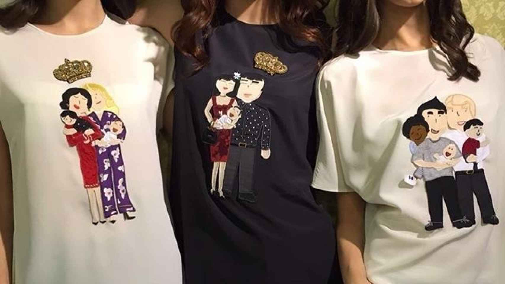Camisetas con parejas del mismo sexo de Dolce & Gabbana