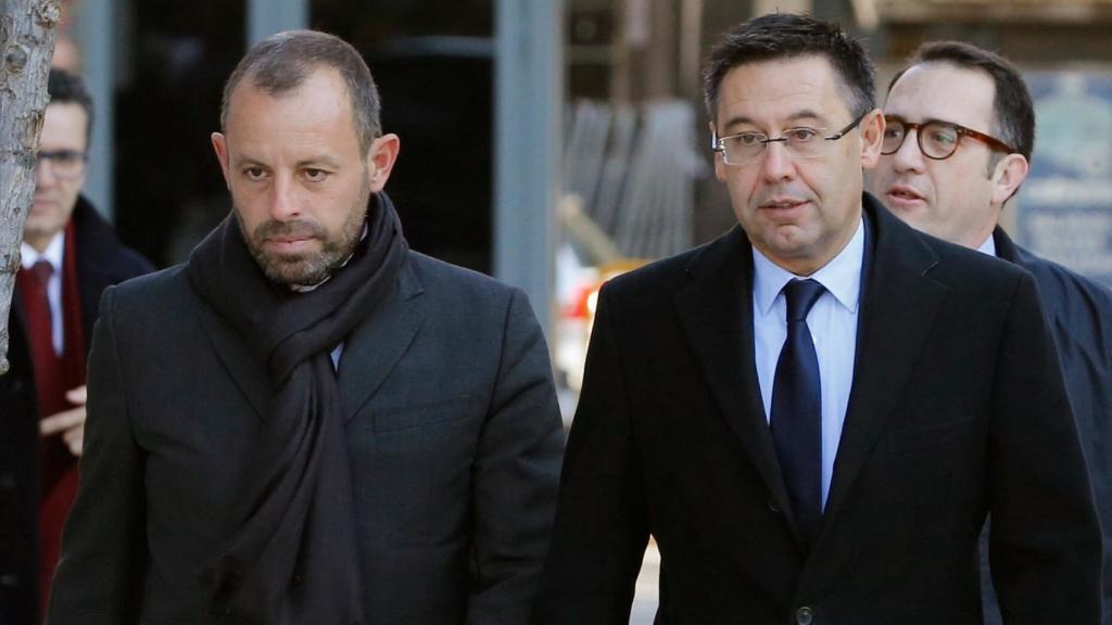 Bartomeu y Rosell, a las puertas de la Audiencia Nacional