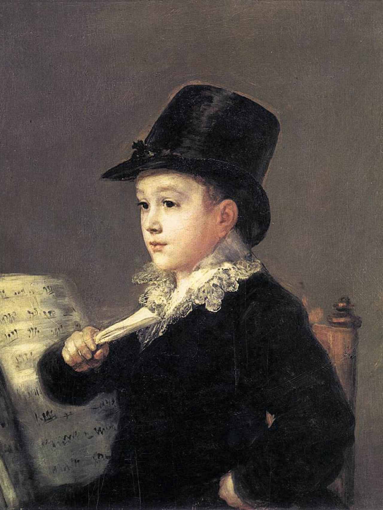 El retrato del nieto de Goya, conocido como Marianito.