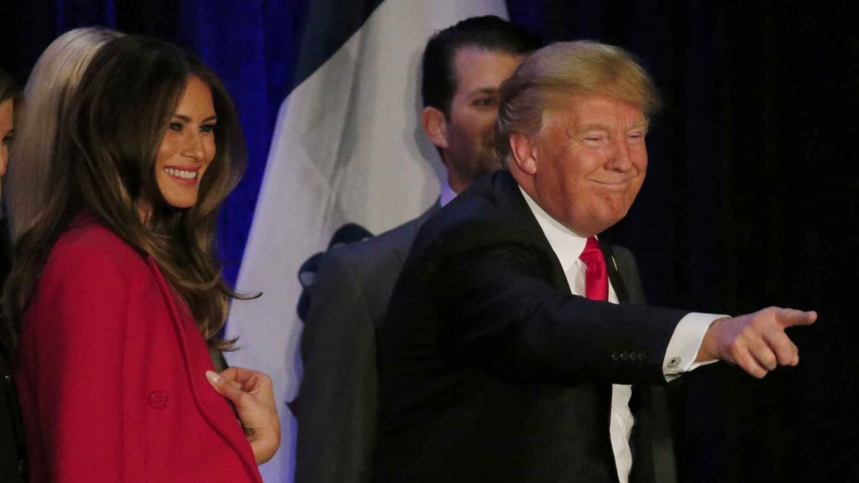 Donald Trump, junto a su mujer Melania.