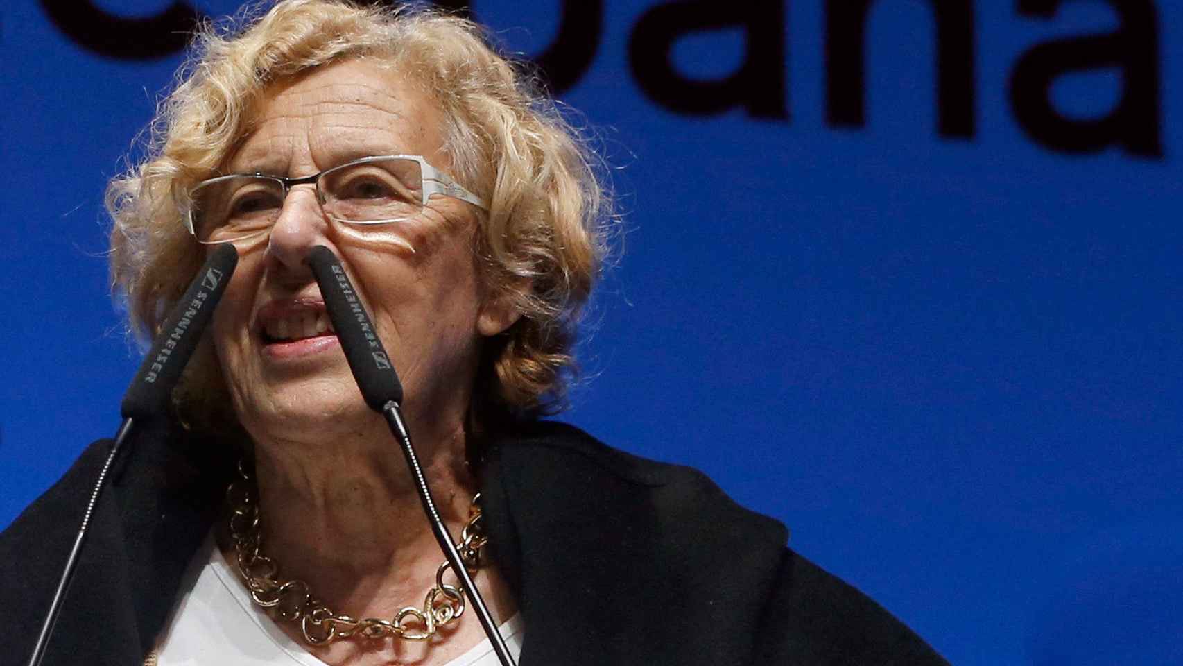 La alcaldesa de Madrid Manuela Carmena durante el último Madrid Fusión.