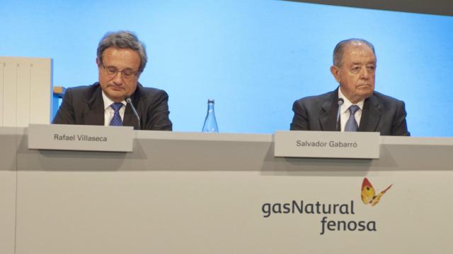 El consejero delegado, Rafael Villaseca, y el presidente, Salvador Gabarró.