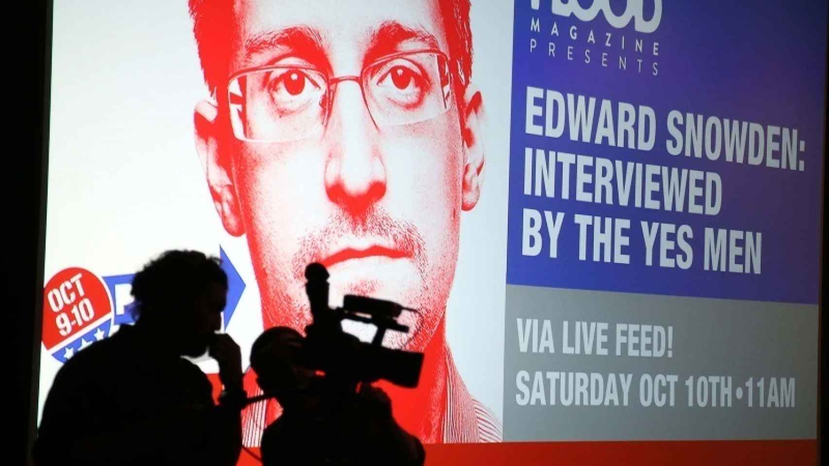 Entrevista con Edward Snowden el pasado octubre, en Los Ángeles.