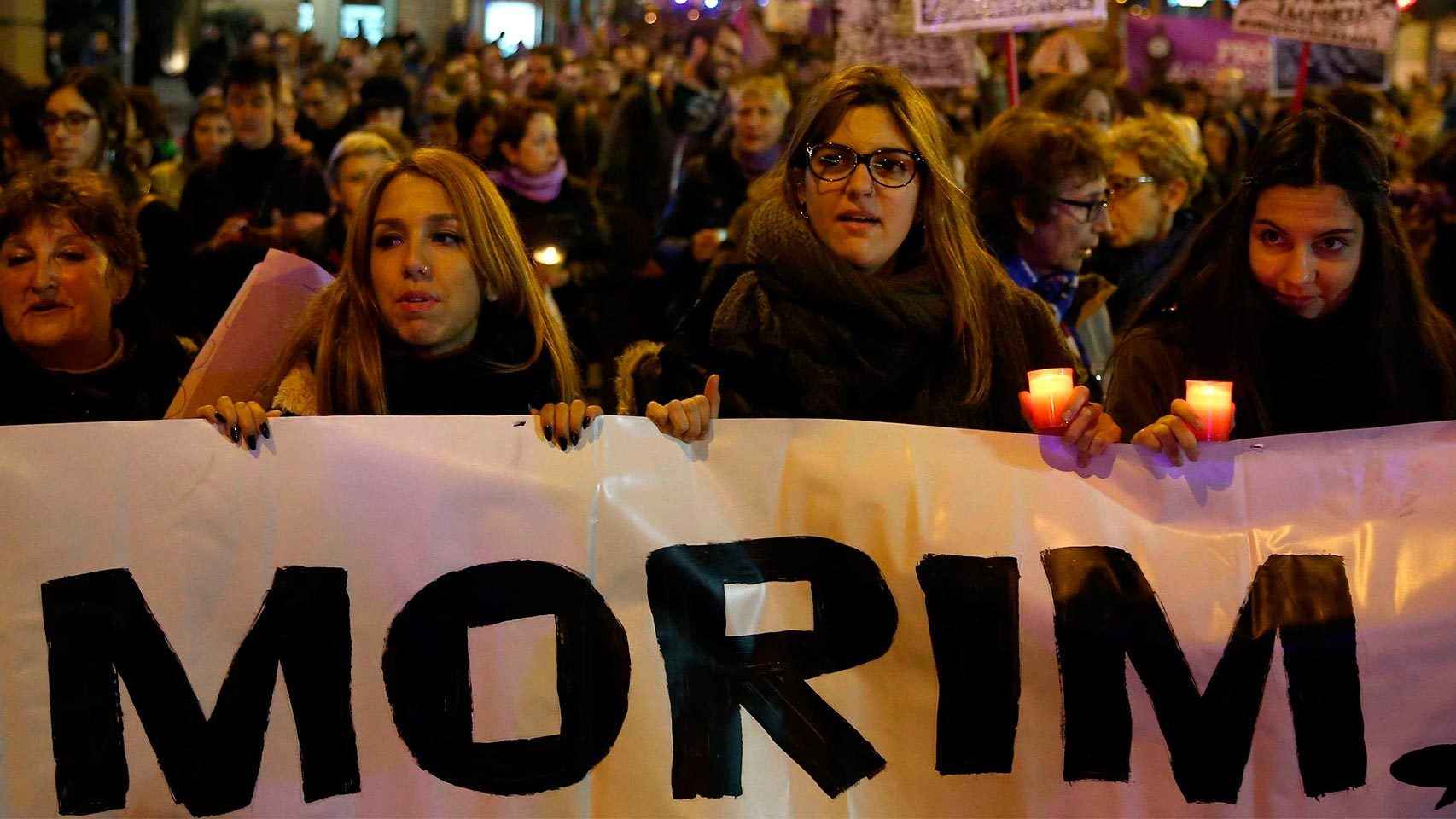 Manifestación celebrada en Barcelona en noviembre de 2015 contra la violencia de género.