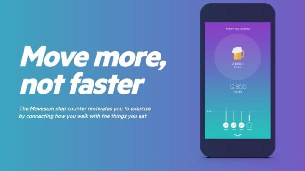 Camina para quemar lo que comes con Movesum