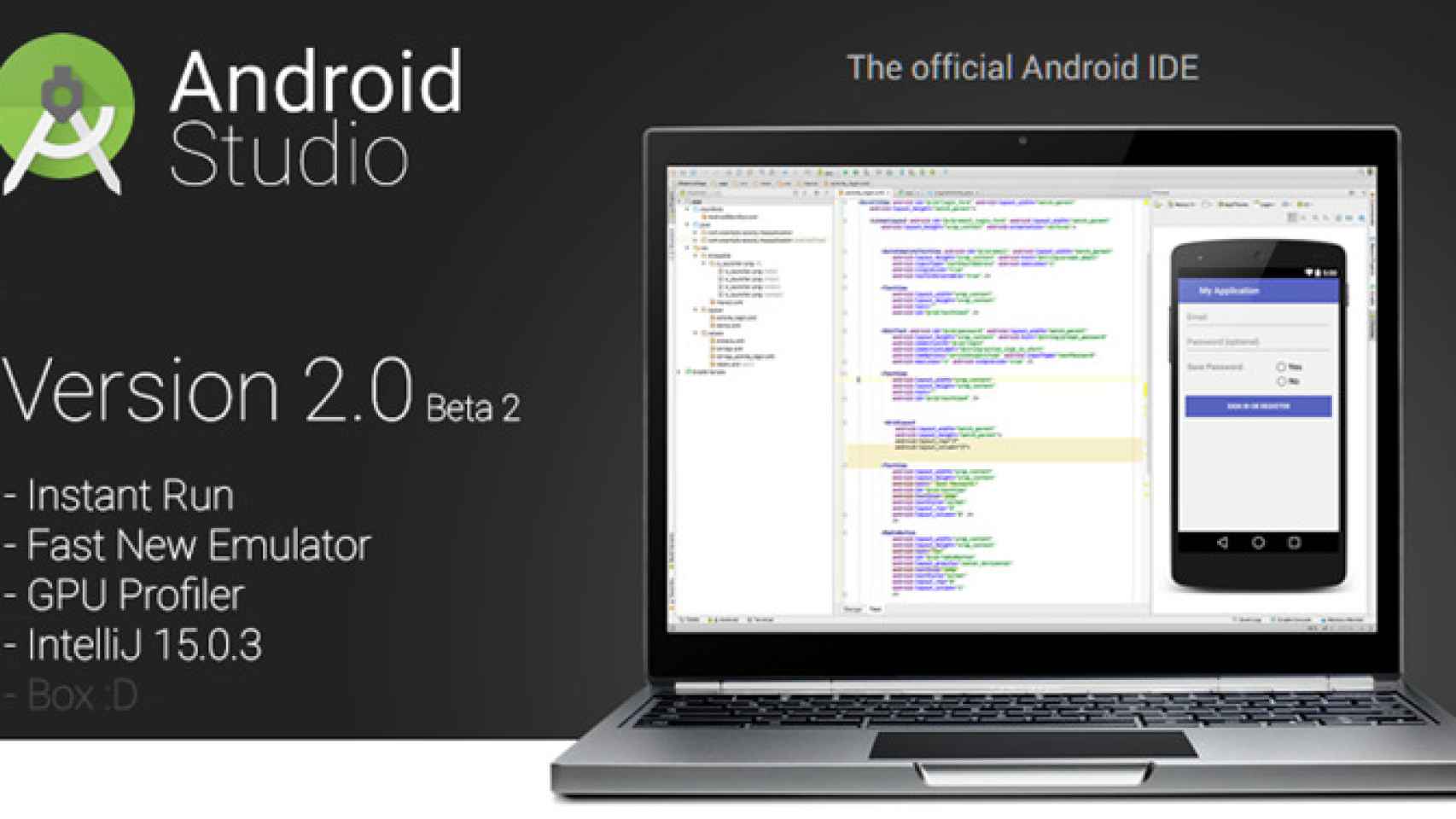 Android Studio 2 Beta: Nuevo emulador, compilación más rápida, Intellij IDE y Fast ADB
