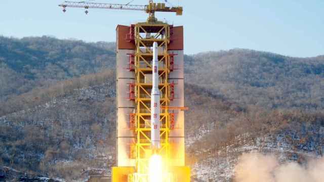 Momento del lanzamiento del misil por parte de Corea del Norte.