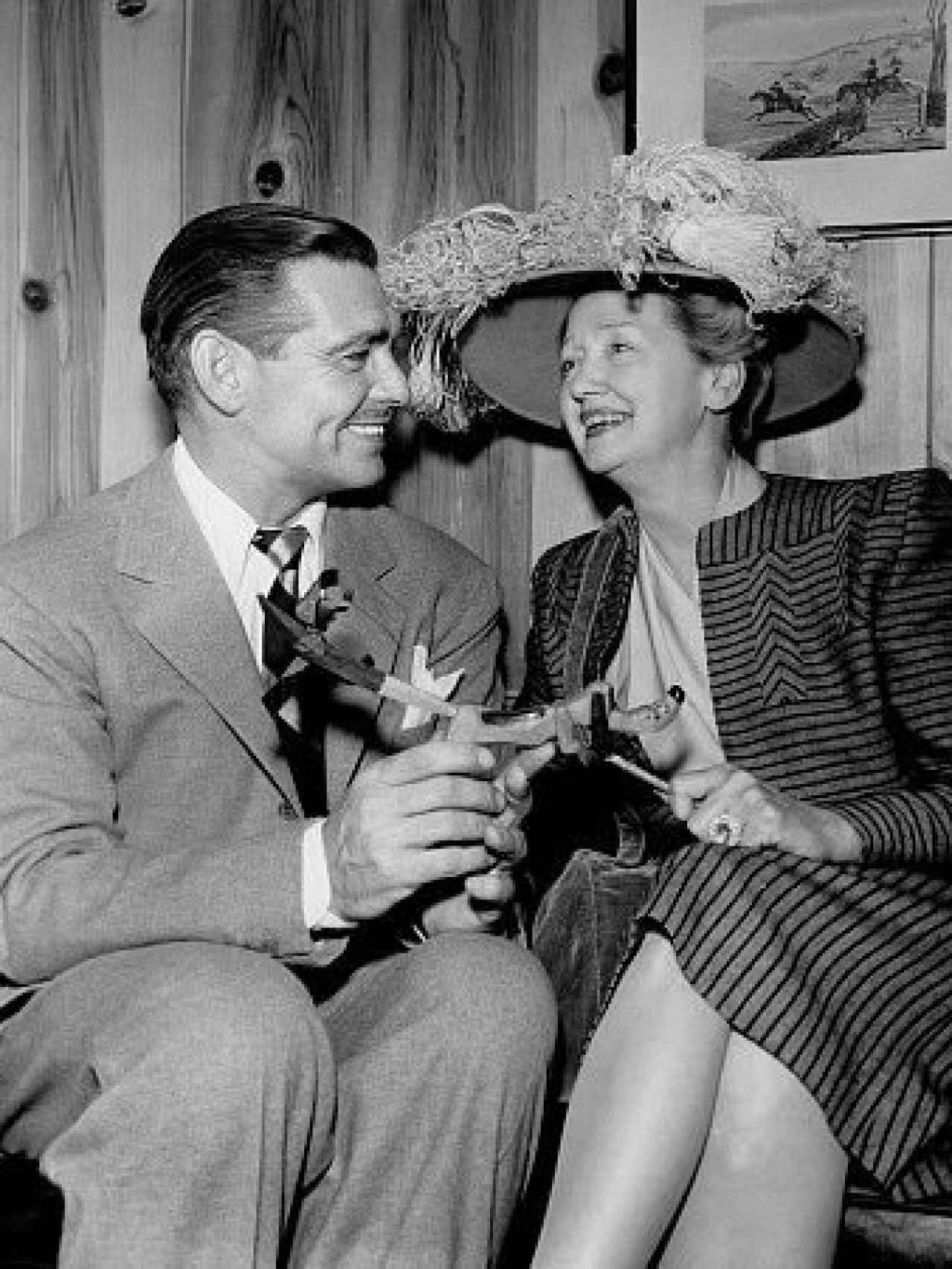 Hopper adoraba a Clark Gable al que no paraba de besar