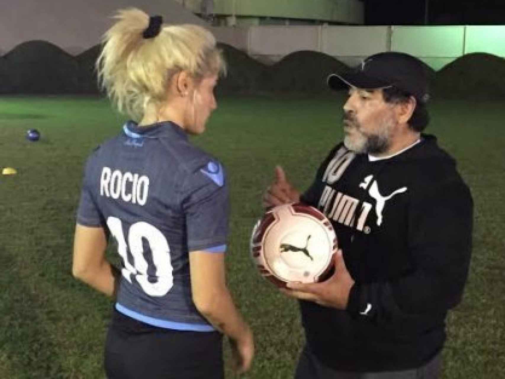 Diego y Rocío entrenan juntos por la noche