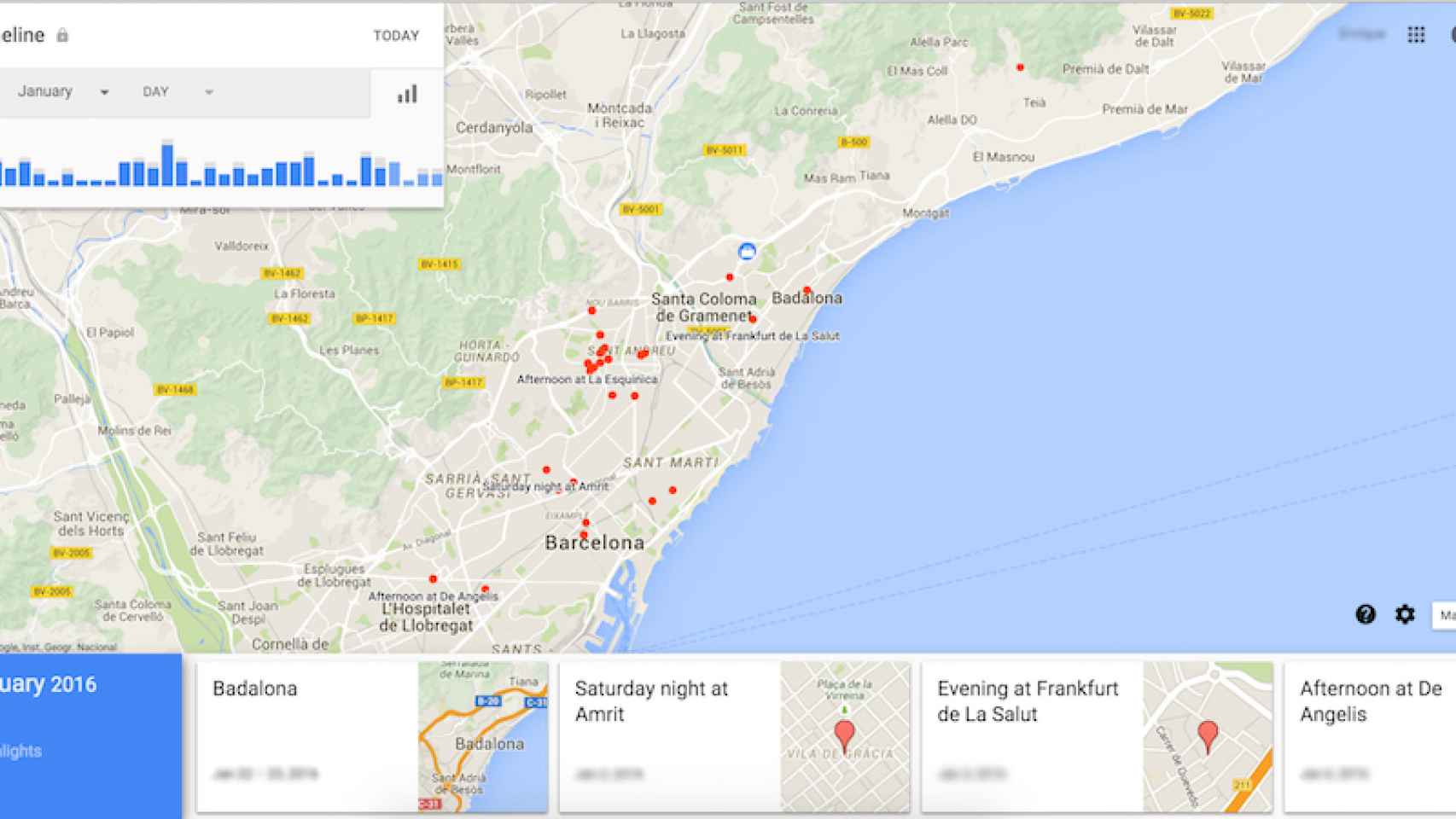 Recuerda dónde has estado en cada momento con el historial de Google Maps
