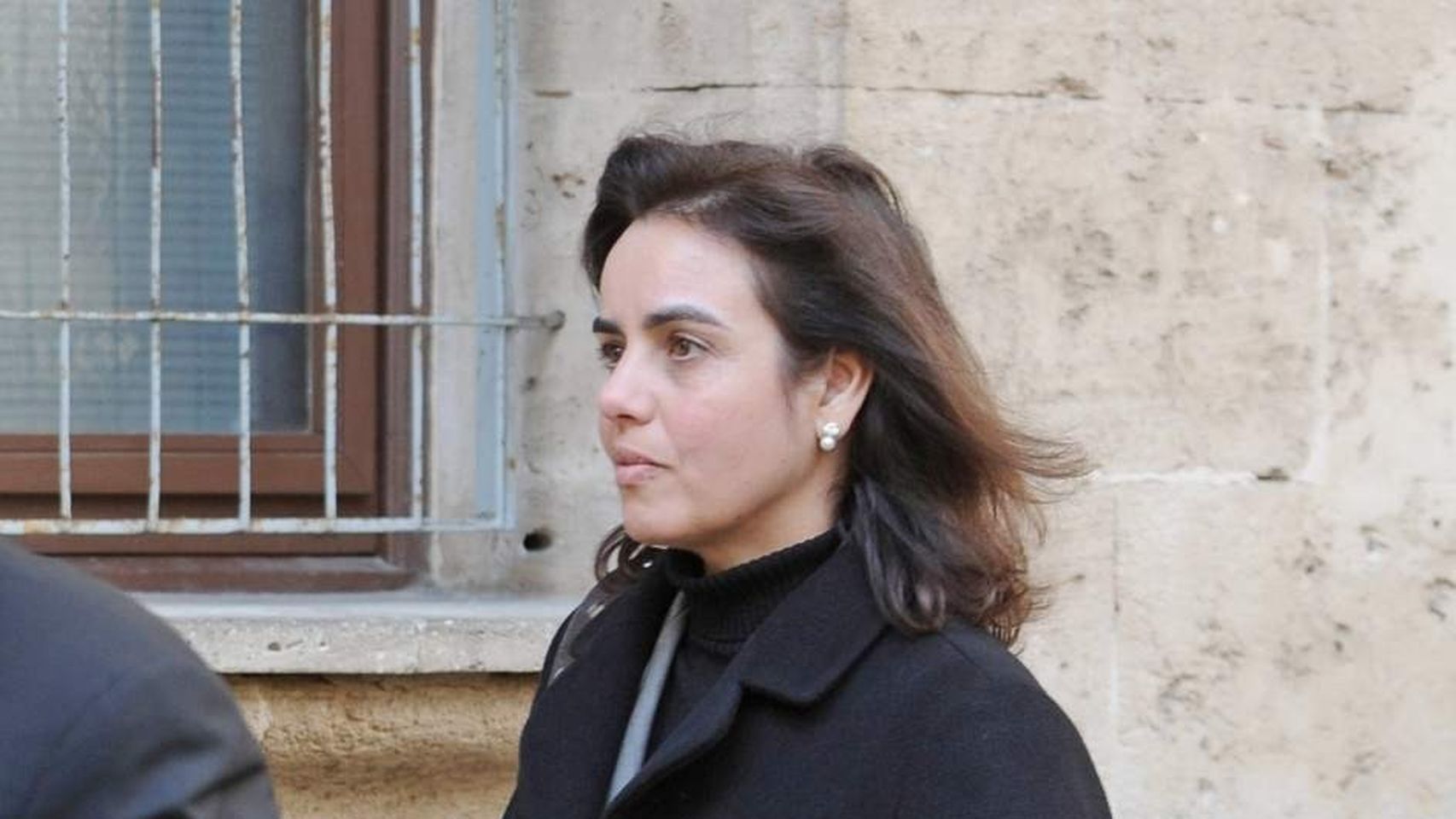 na María Tejeiro en mayo de 2015 cuando acudió a declarar en los juzgados de Palma