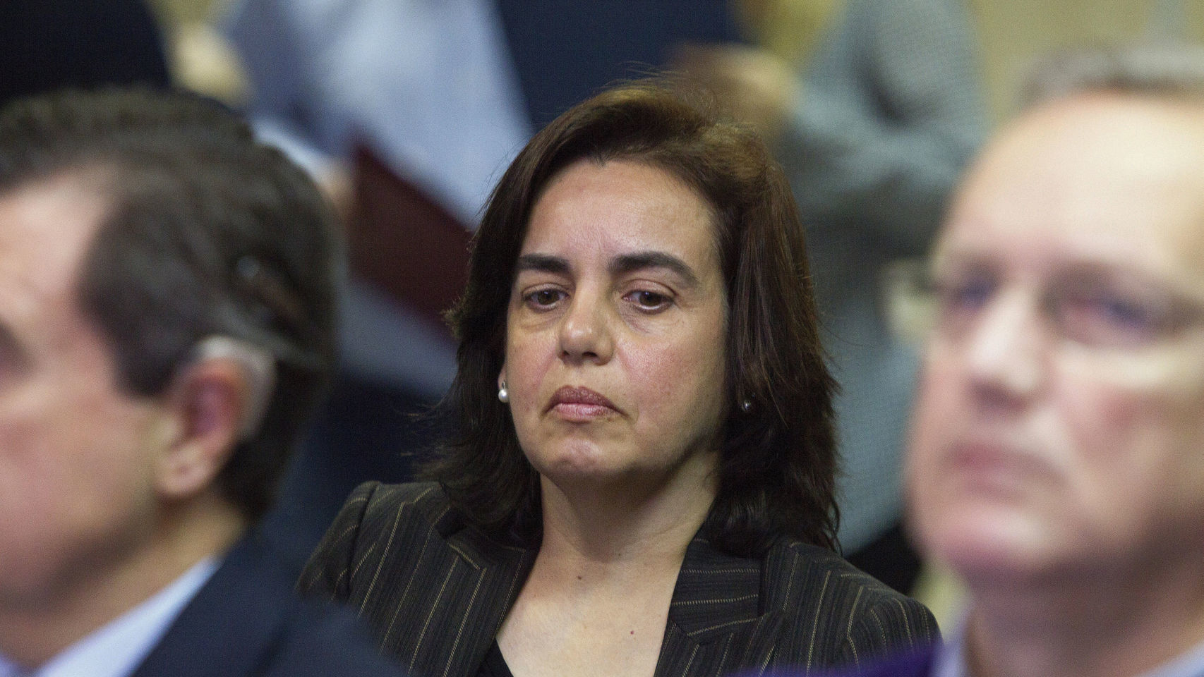 Ana María el pasado 11 de enero, durante la primera sesión del juicio
