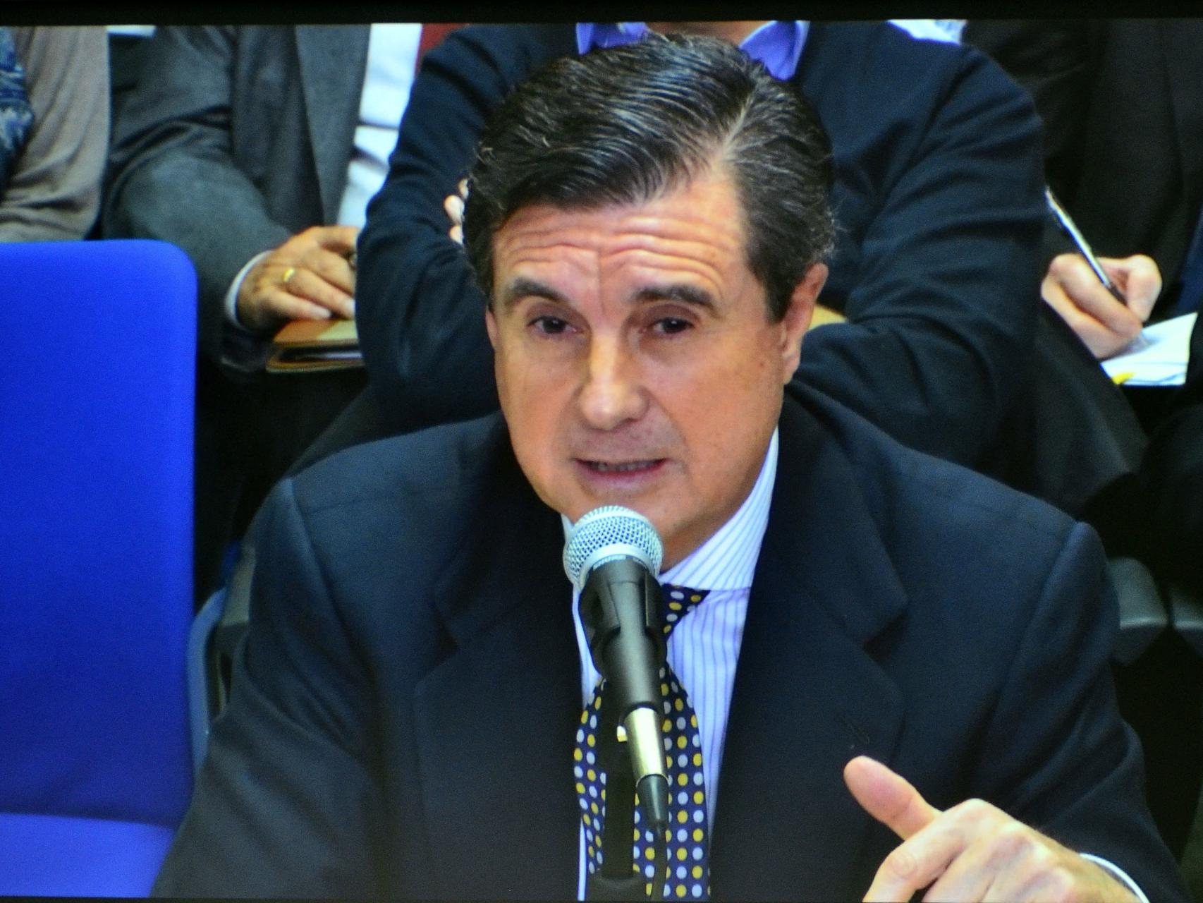 Jaume Matas, durante su comparecencia.