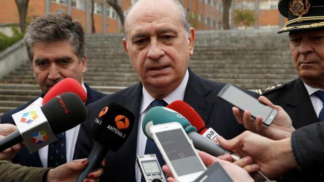 Jorge Fernández Díaz durante los actos conmemorativos del cuarenta aniversario de los TEDAX