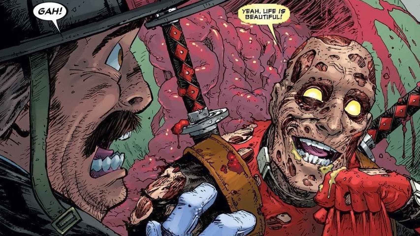 Viñeta de los cómics de Deadpool