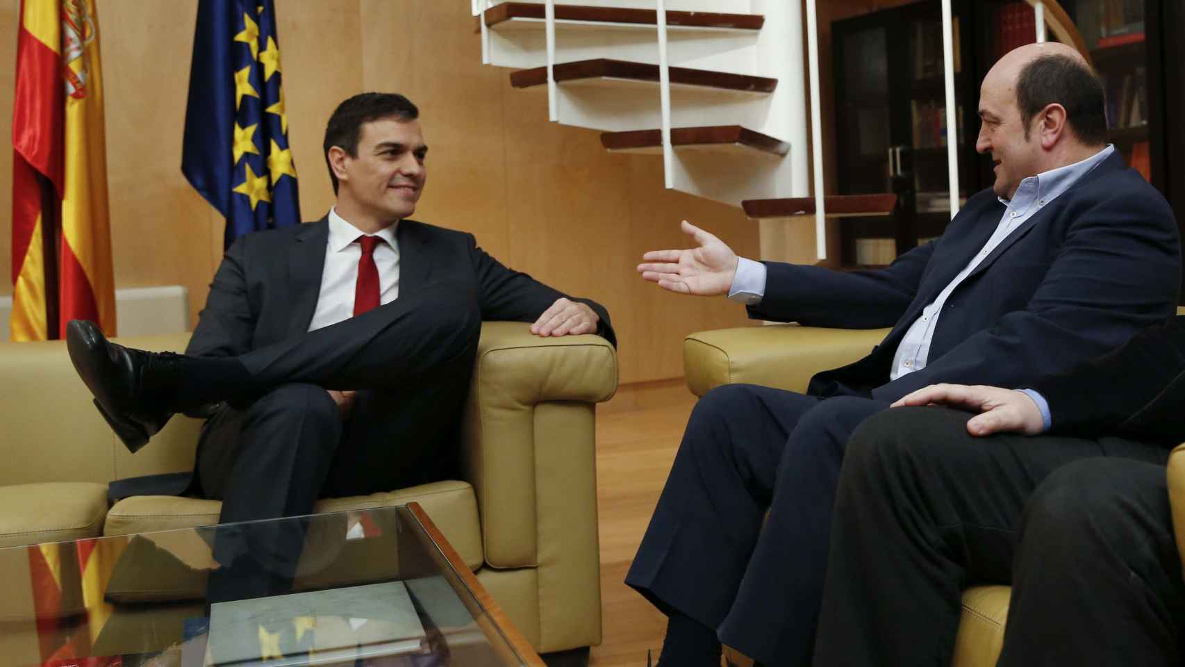 Sánchez reunido con Ortuzar el pasado 6 de febrero.