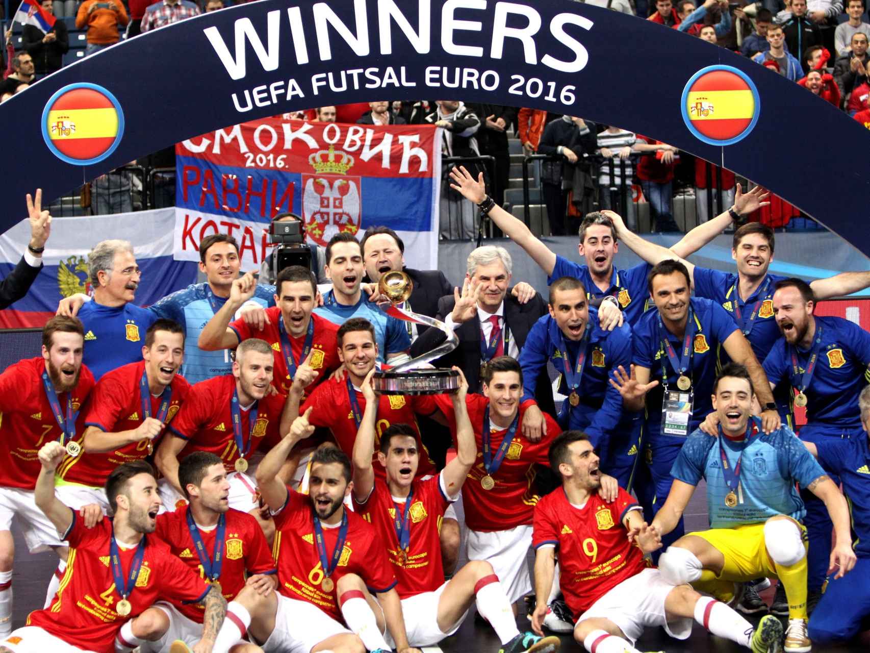 España celebra su séptimo oro Europeo.