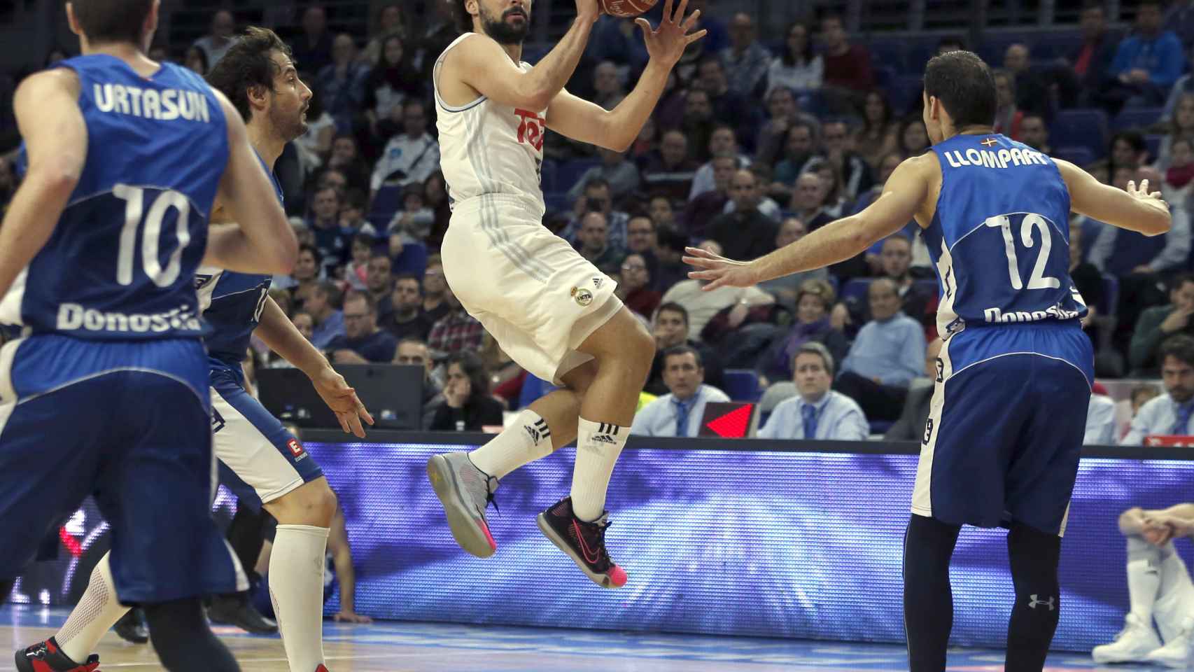 Llull durante el Madrid-Gipuzkoa Basket de este domingo.