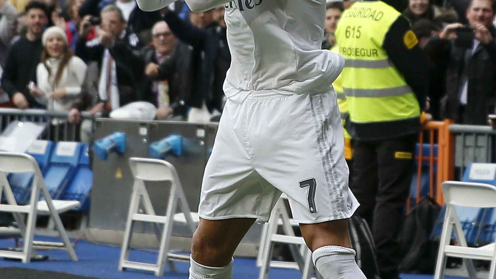 Cristiano Ronaldo celebra un gol al Athletic.